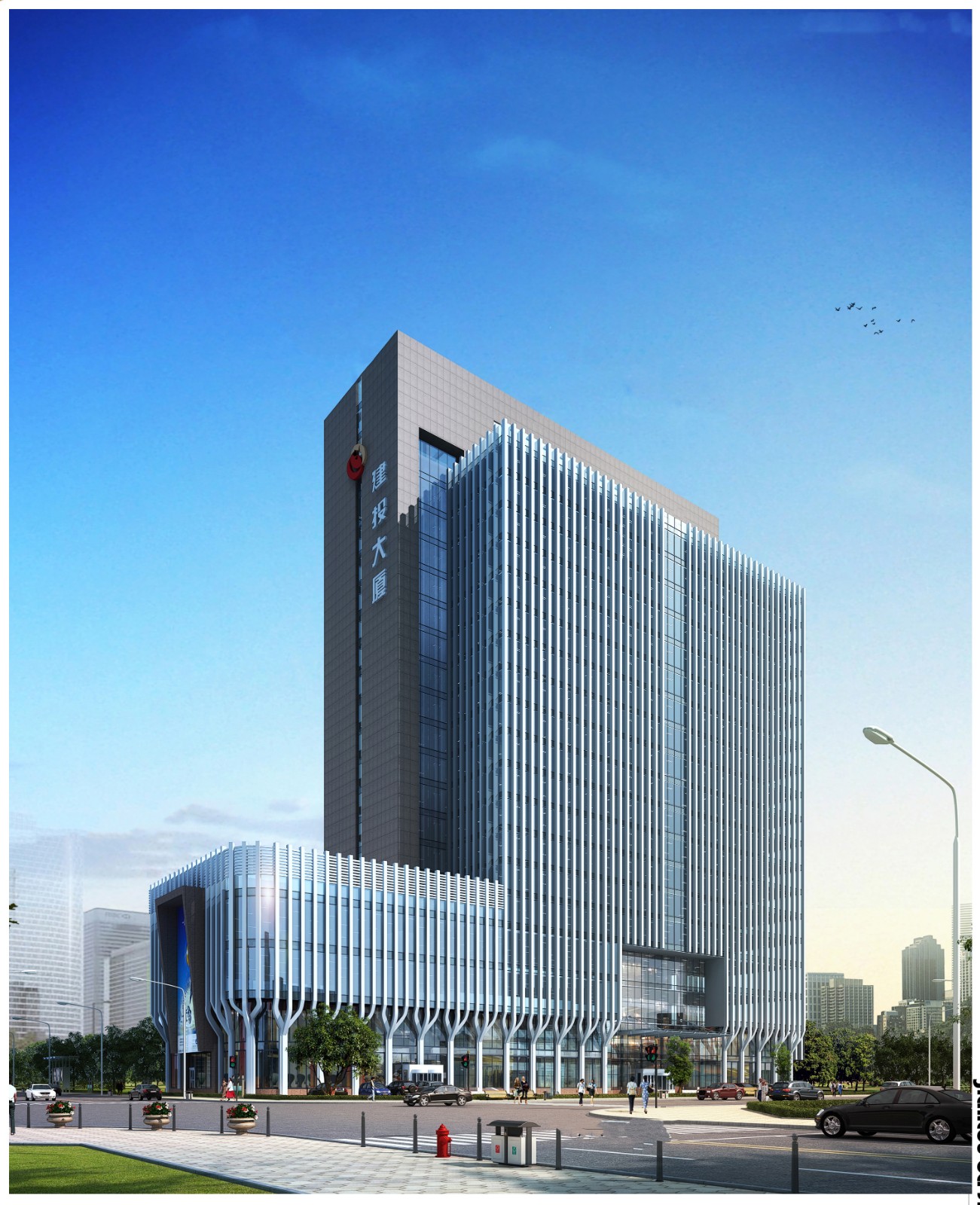 新疆维泰开发建设（集团）股份有限公司承建的“建投大厦”实景图
